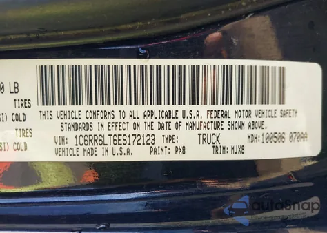 2014 Ram 1500 Lone Star from USA, damaged, VIN 1C6RR6LT6ES172123